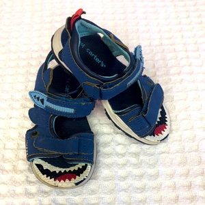 Carters so cute little shark slip on Sandel